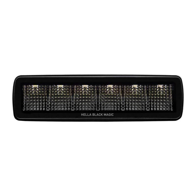 Hella Universal Black Magic 6 L.E.D. Mini Light Bar - Flood Beam-tuningsupply.com