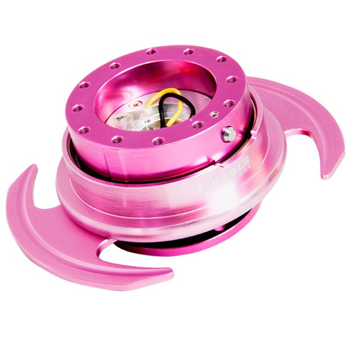 NRG Quick Release Kit Gen 3.0 - Pink Body / Pink Ring w/Handles-tuningsupply.com