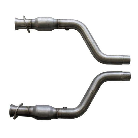 BBK 05-15 Dodge Challenger Charger Short Mid X Pipe w Catalytic Converters 2-3/4 For LT Headers-tuningsupply.com