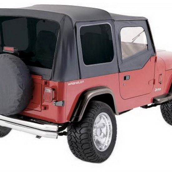 Rampage 1988-1995 Jeep Wrangler(YJ) OEM Replacement Top - Black Diamond-Soft Tops-Rampage-RAM99435-SMINKpower Performance Parts