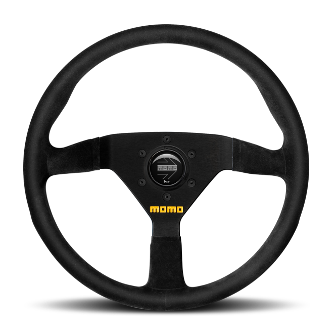 Momo MOD78 Steering Wheel 320 mm - Black Leather/Black Spokes-tuningsupply.com