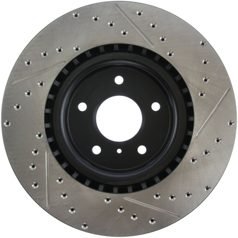 StopTech Slotted & Drilled Sport Brake Rotor-Brake Rotors - Slot & Drilled-Stoptech-STO127.42076R-SMINKpower Performance Parts