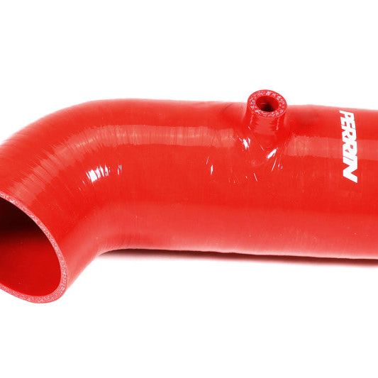 Perrin 22-23 Subaru BRZ/Toyota GR86 Silicone Inlet Hose (3in. ID / SS Wire) - Red-tuningsupply.com