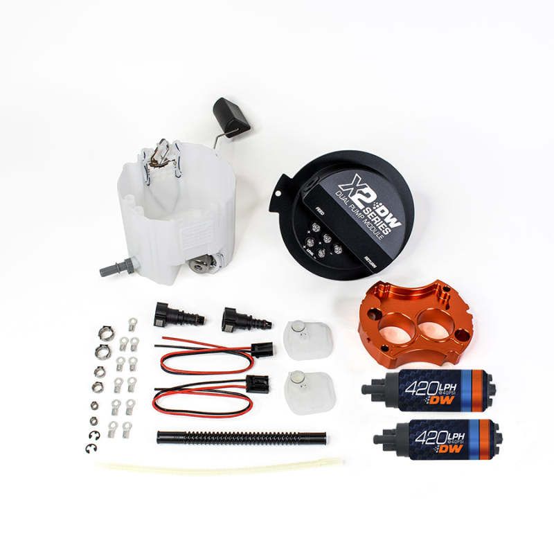 Deatschwerks X2 Series Fuel Pump Module w/ 2 DW420s For 2010-15 Camaro LS 3.7 V6-tuningsupply.com