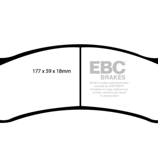 EBC 02 Cadillac Escalade 5.3 (Akebono rear caliper) Greenstuff Front Brake Pads-tuningsupply.com