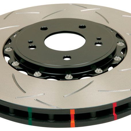 DBA 05-12 Corvette C6 w/Z06 pkg Front Slotted 5000 Series 2 Piece Rotor Assembled w/ Black Hat-tuningsupply.com