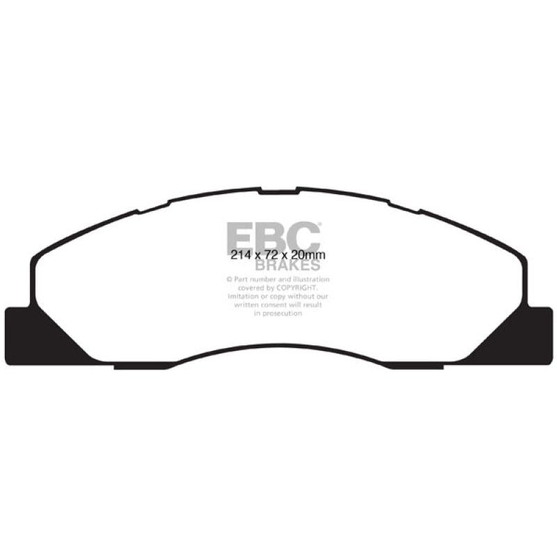 EBC 09-11 Dodge Ram 2500 Pick-up 5.7 2WD/4WD Greenstuff Front Brake Pads-tuningsupply.com