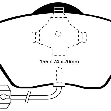 EBC 99-01 Audi A4 1.8 Turbo (B5) Redstuff Front Brake Pads-tuningsupply.com