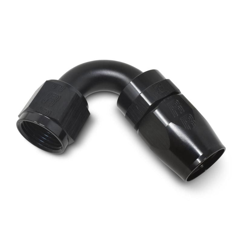 Russell Performance -6 AN Black 120 Degree Full Flow Swivel Hose End - SMINKpower Performance Parts RUS613405 Russell