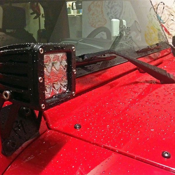 Rigid Industries Jeep JK - A-Pillar Mount Kit - Mounts set of Dually/D2-Light Mounts-Rigid Industries-RIG40331-SMINKpower Performance Parts