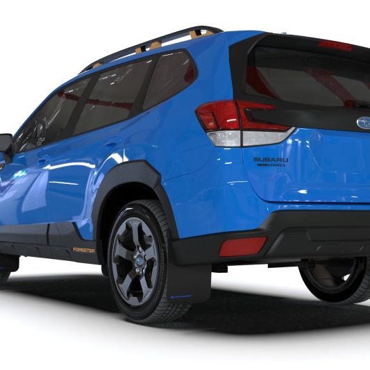 Rally Armor 2022 Subaru Forester (Incl. Wilderness) Black UR Mud Flap w/ White Logo - SMINKpower Performance Parts RALMF82-UR-BLK/WH Rally Armor