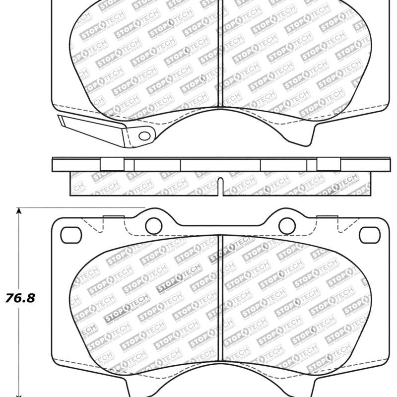 StopTech Performance 03-09 Lexus GX 470 Front Brake Pads-Brake Pads - Performance-Stoptech-STO309.09760-SMINKpower Performance Parts