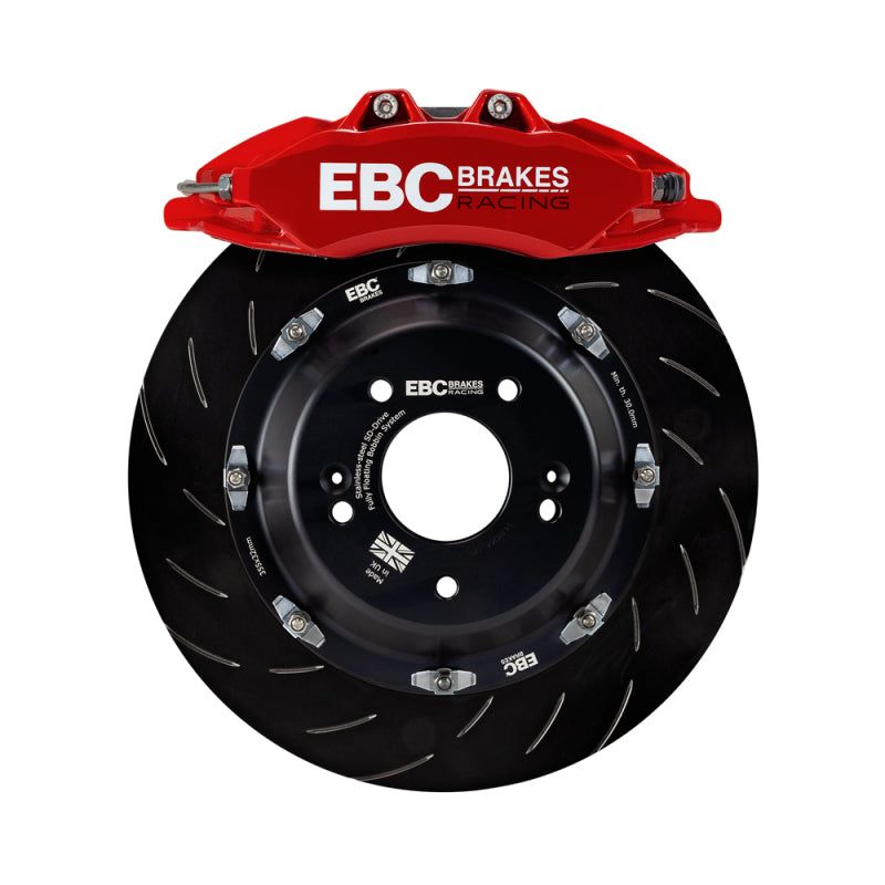 EBC Racing 2023+ Nissan 400Z Red Apollo-6 Calipers 355mm Rotors Front Big Brake Kit-tuningsupply.com