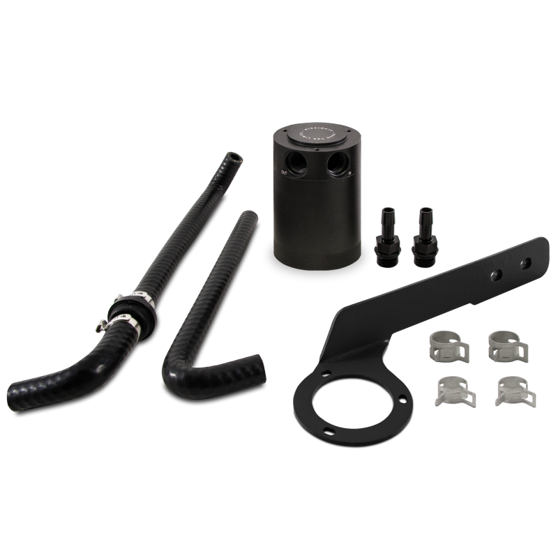 Mishimoto 2018+ Honda Accord 2.0T Baffled Oil Catch Can PCV Side - Black-tuningsupply.com