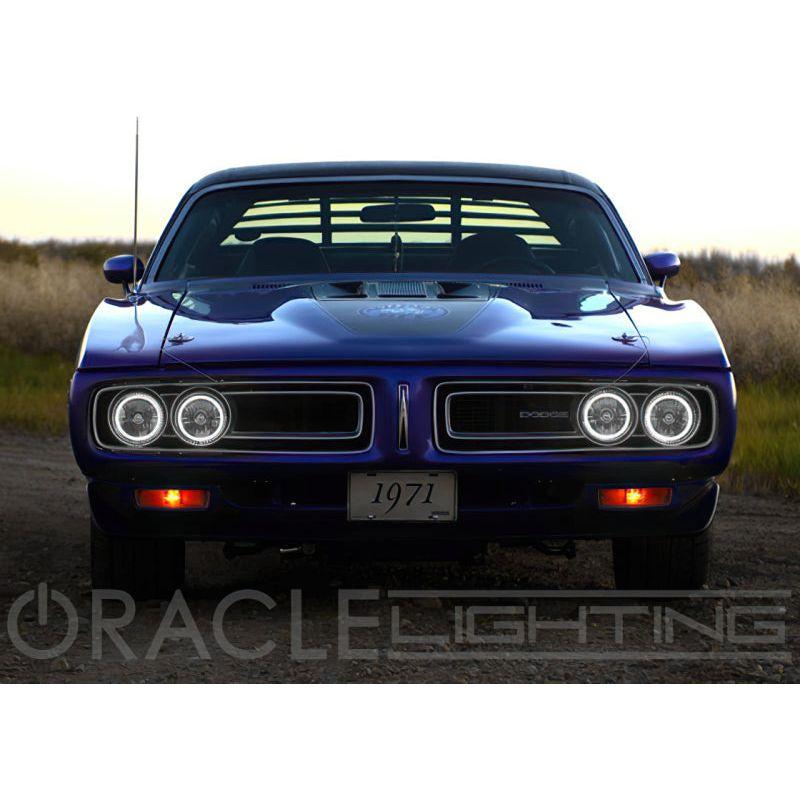 Oracle Pre-Installed Lights 5.75 IN. Sealed Beam - White Halo SEE WARRANTY-tuningsupply.com