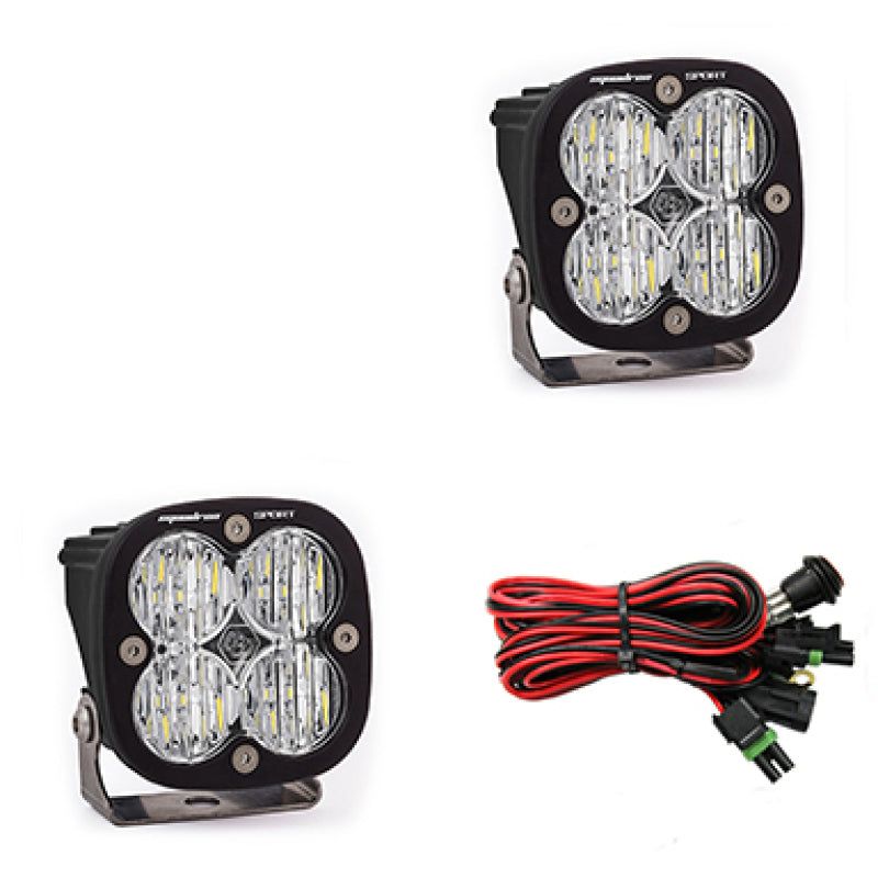 Baja Designs Squadron Sport Wide Cornering Pair LED Light Pods - Clear-tuningsupply.com