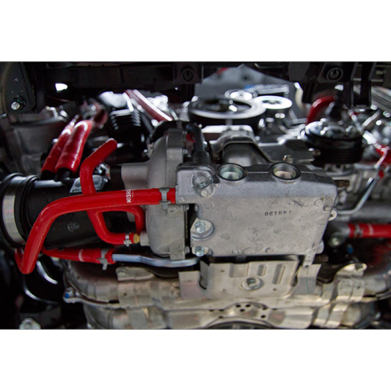 Mishimoto 2015 Subaru WRX Red Silicone Radiator Coolant Ancillary Hoses Kit-tuningsupply.com