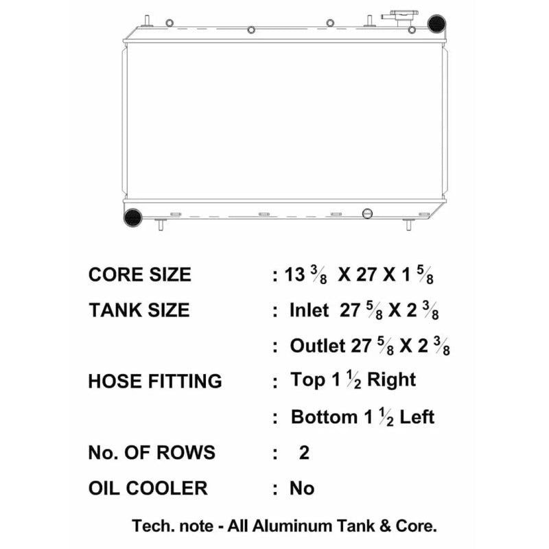 CSF 93-98 Subaru Impreza Radiator-tuningsupply.com