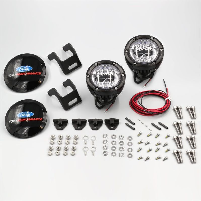 Ford Racing 2021+ Ford Bronco Mirror Mounted 4in Rigid LED Lights Kit-tuningsupply.com