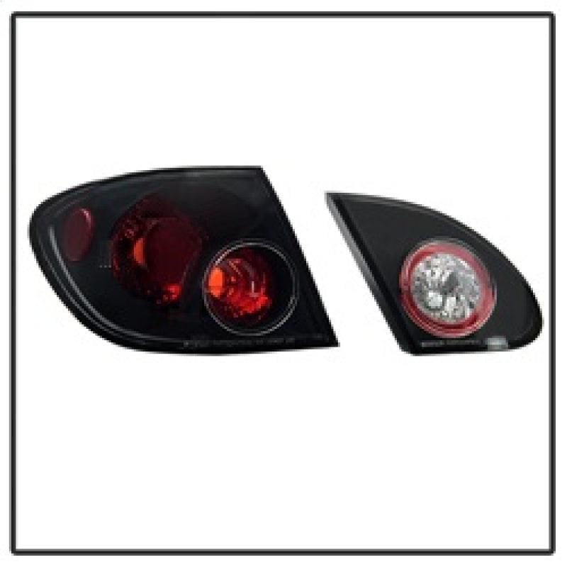 Spyder Toyota Corolla 03-08 Euro Style Tail Lights Black ALT-YD-TC03-BK - SMINKpower Performance Parts SPY5007339 SPYDER