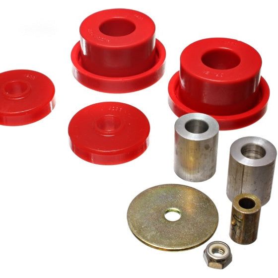 Energy Suspension 08-10 Chrysler Challenger/07-10 Charger RWD Red Rear Diff Mount Bushing Set-tuningsupply.com