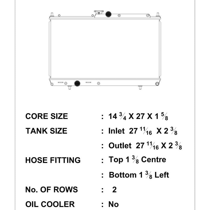 CSF 03-07 Mitsubishi Lancer Evo 7/8/9 Radiator-tuningsupply.com