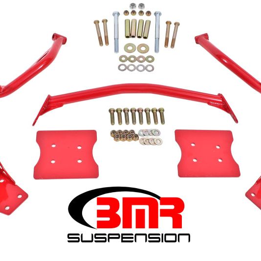 BMR 79-04 Fox Mustang Torque Box Reinforcement Plate Kit(TBR005R And TBR003R) - Red-tuningsupply.com