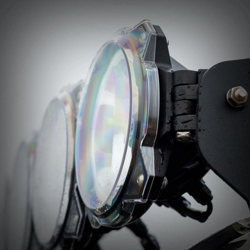 KC HiLiTES 6in. Light Shield for Gravity Pro6 LED Lights (Single) - Clear-tuningsupply.com