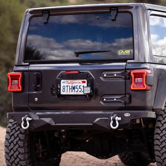 DV8 Offroad 18-22 Jeep Wrangler JL Spare Tire Delete Kit w/Light Mounts-tuningsupply.com