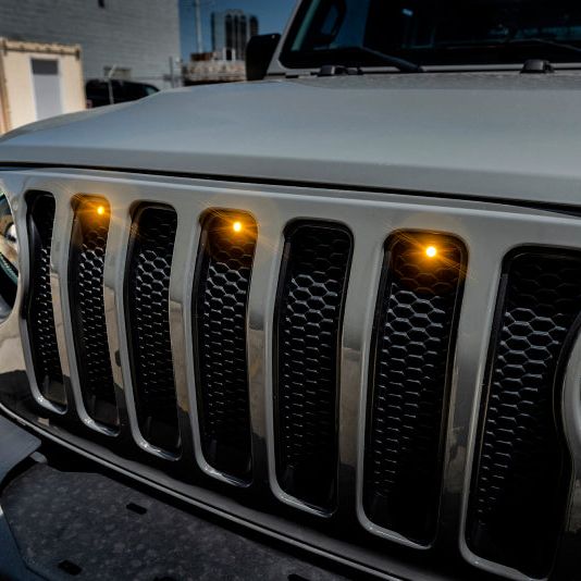 Oracle Pre-Runner Style LED Grille Kit for Jeep Wrangler JL - Amber SEE WARRANTY-tuningsupply.com