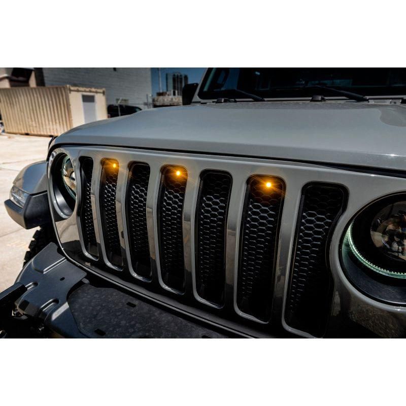 Oracle Pre-Runner Style LED Grille Kit for Jeep Gladiator JT - Amber SEE WARRANTY-tuningsupply.com