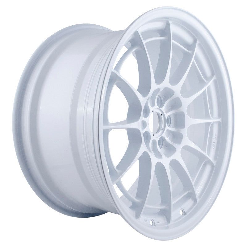 Enkei NT03+M 18x9.5 5x114.3 40mm Offset 72.6mm Bore Vanquish White Wheel (MOQ of 40)-tuningsupply.com