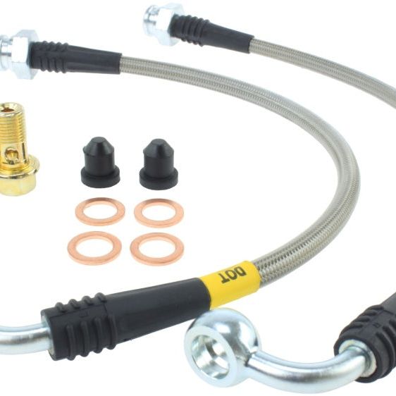 StopTech 03-07 350Z/G35 Stainless Steel Rear BBK Brake Lines-Brake Line Kits-Stoptech-STO950.42503-SMINKpower Performance Parts