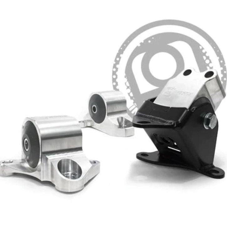 Innovative 96-00 Civic B/D Series Silver Aluminum Mounts 60A Bushings (3 Bolt)-tuningsupply.com