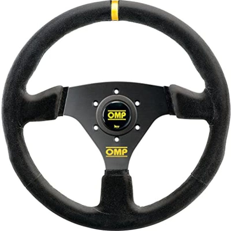 OMP Targa Steering Wheel Black/Black-tuningsupply.com