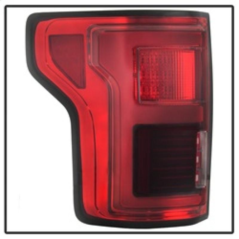 Spyder 15-18 Ford F-150 LED Tail Lights (w/Blind Spot) - Red Clear (ALT-YD-FF15015BS-LBLED-RC) - SMINKpower Performance Parts SPY5085320 SPYDER