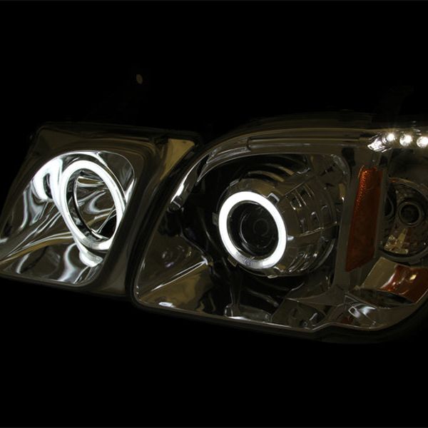 ANZO 1998-2007 Lexus Lx470 Projector Headlights w/ Halo Chrome (CCFL)-tuningsupply.com