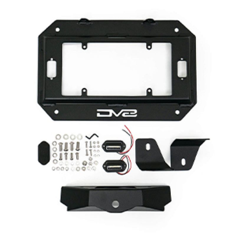 DV8 Offroad 18-22 Jeep Wrangler JL Spare Tire Delete Kit w/Light Mounts-tuningsupply.com