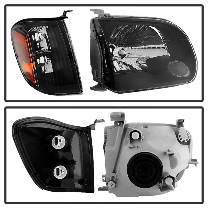 Xtune Toyota Tundra Double Cab 05-06 OEM Style Headlights & Corner Lights Black HD-JH-TTUN05-AM-BK - SMINKpower Performance Parts SPY9034336 SPYDER