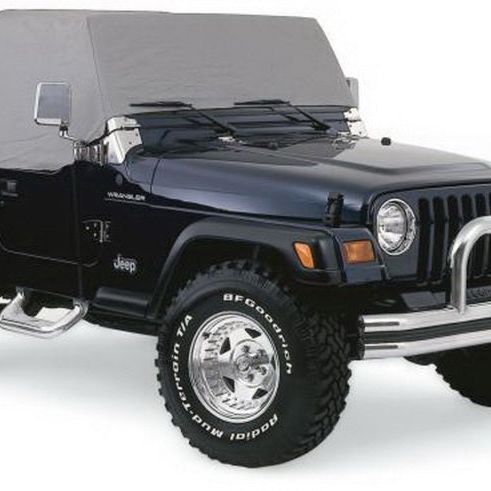 Rampage 1987-1991 Jeep Wrangler(YJ) Cab Cover With Door Flaps - Grey-Car Covers-Rampage-RAM1160-SMINKpower Performance Parts