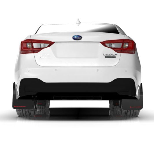 Rally Armor 20-22 Subaru Legacy Black UR Mud Flap w/ Grey Logo-Mud Flaps-Rally Armor-RALMF64-UR-BLK/GRY-SMINKpower Performance Parts