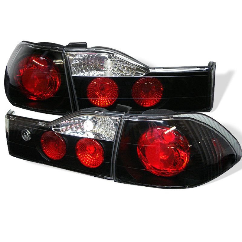 Spyder Honda Accord 01-02 4Dr Euro Style Tail Lights Black ALT-YD-HA01-4D-BK-Tail Lights-SPYDER-SPY5003959-SMINKpower Performance Parts