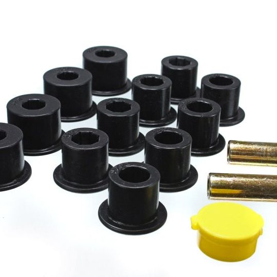 Energy Suspension 6/86-97 Nissan 720 & Hardbody Pickup 2WD Black Rear Leaf Spring Bushing Set-tuningsupply.com