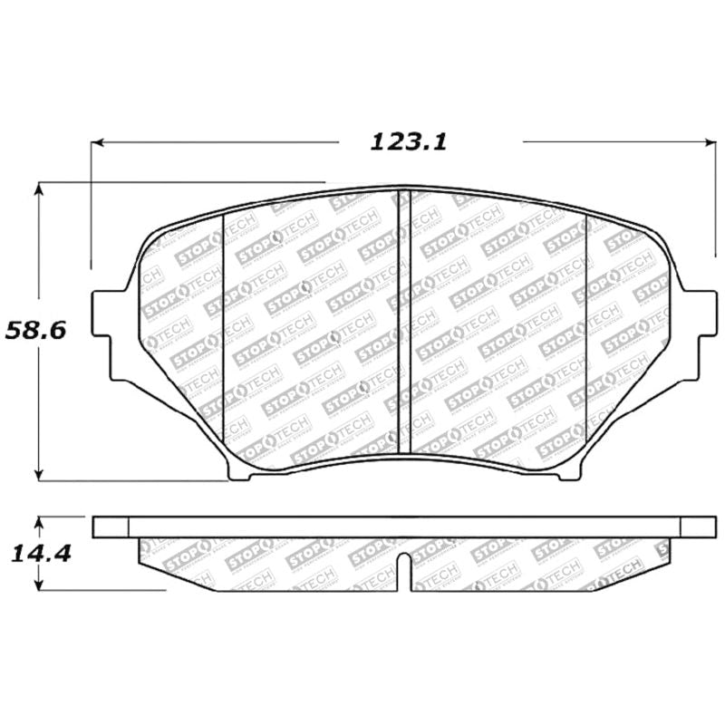 StopTech Performance 06-08 Mazda Miata MX-5 Front Brake Pads-Brake Pads - Performance-Stoptech-STO309.11790-SMINKpower Performance Parts