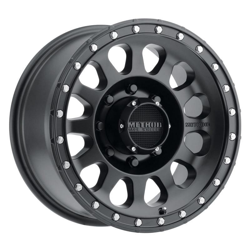 Method MR315 17x8.5 0mm Offset 8x6.5 130.81mm CB Matte Black Wheel-tuningsupply.com