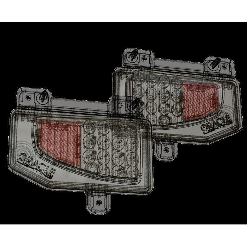 Oracle Jeep Gladiator JT Rear Bumper LED Reverse Lights w/ Plug & Play Harness - 6000K SEE WARRANTY-tuningsupply.com