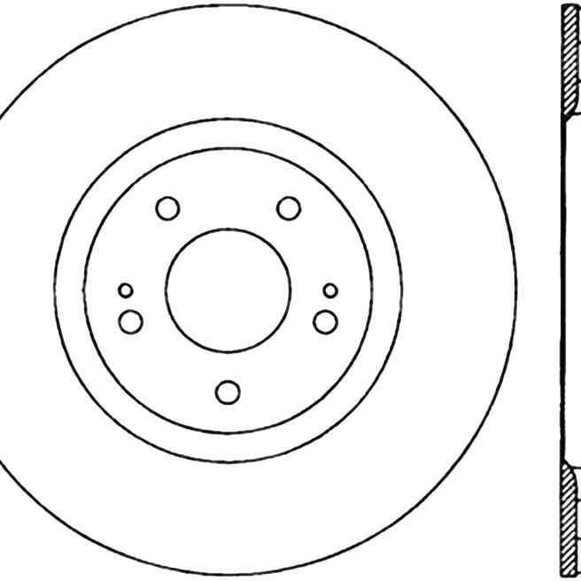 StopTech Slotted & Drilled Sport Brake Rotor-Brake Rotors - Slot & Drilled-Stoptech-STO127.46064R-SMINKpower Performance Parts