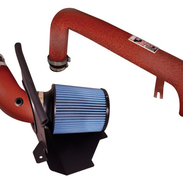 Injen 15-18 Ford Focus ST 2.0L (t) 4cyl Wrinkle Red Short Ram Intake w/ MR Tech & Heat Shield-tuningsupply.com