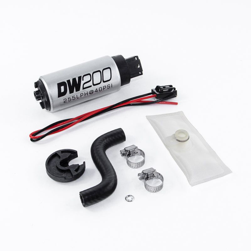 DeatschWerks 85-97 Ford Mustang 255 LPH DW200 In-Tank Fuel Pump w/ Install Kit-tuningsupply.com