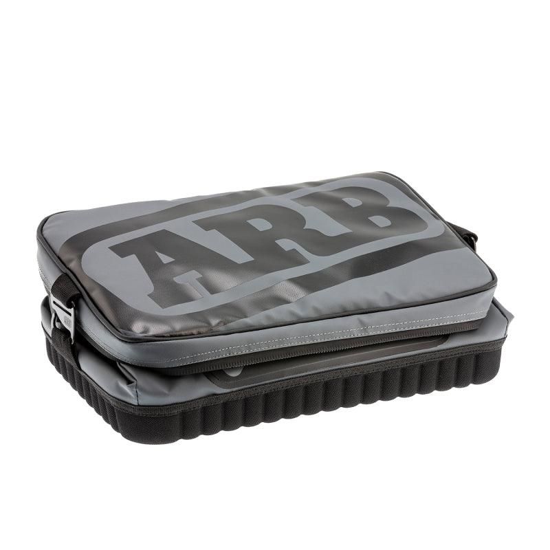 ARB Cooler Bag Charcoal w/ Red Highlights 15in L x 11in W x 9in H Holds 22 Cans-tuningsupply.com